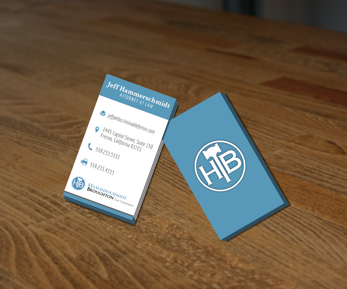 Business Card Design by nreimer for Hammerschmidt Law Corporation | Design #5597709