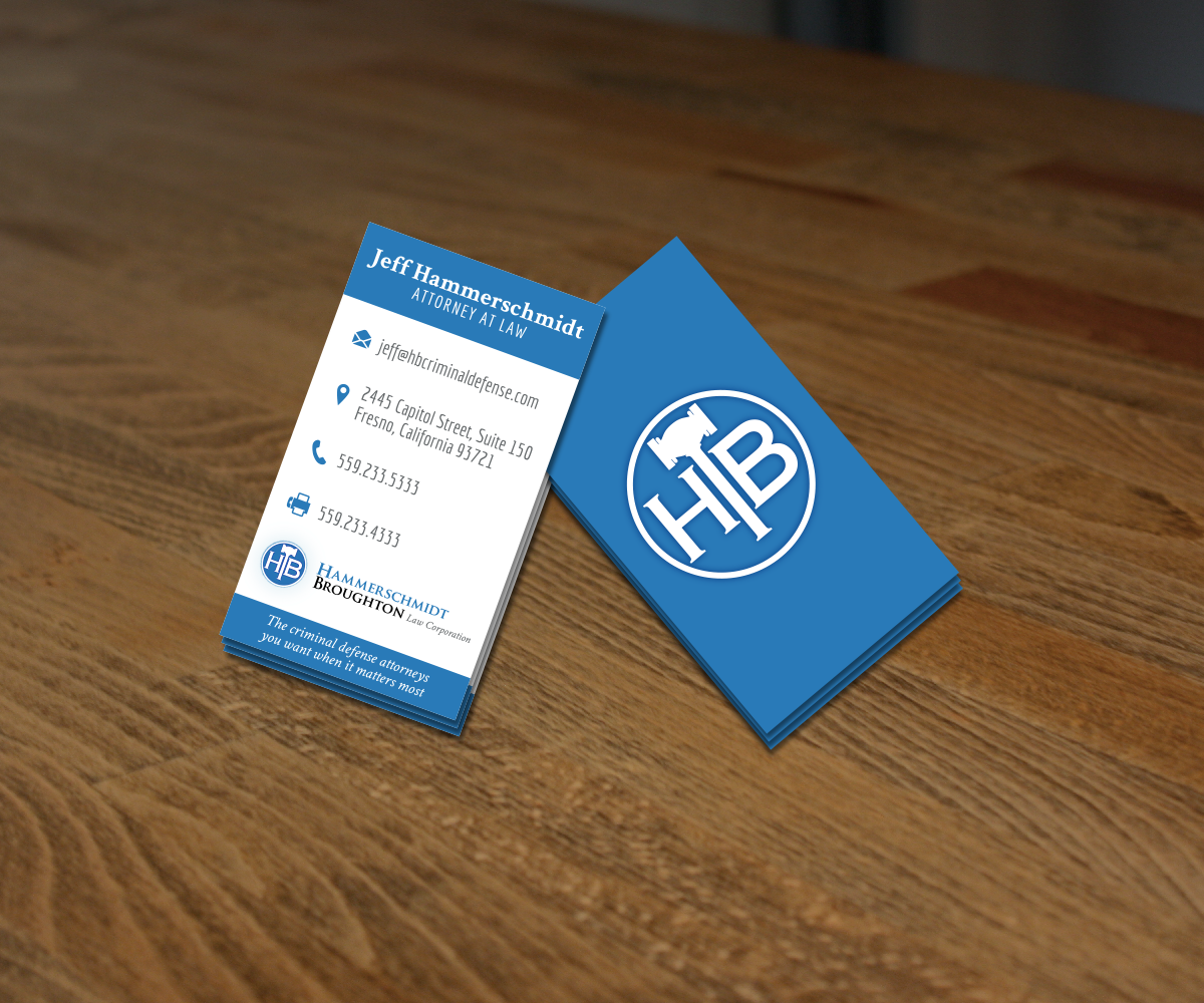 Business Card Design by nreimer for Hammerschmidt Law Corporation | Design #5605296