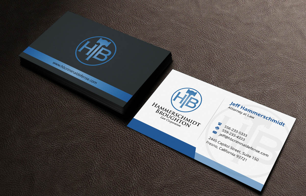 Business Card Design by INDIAN_Ashok for Hammerschmidt Law Corporation | Design #5621585
