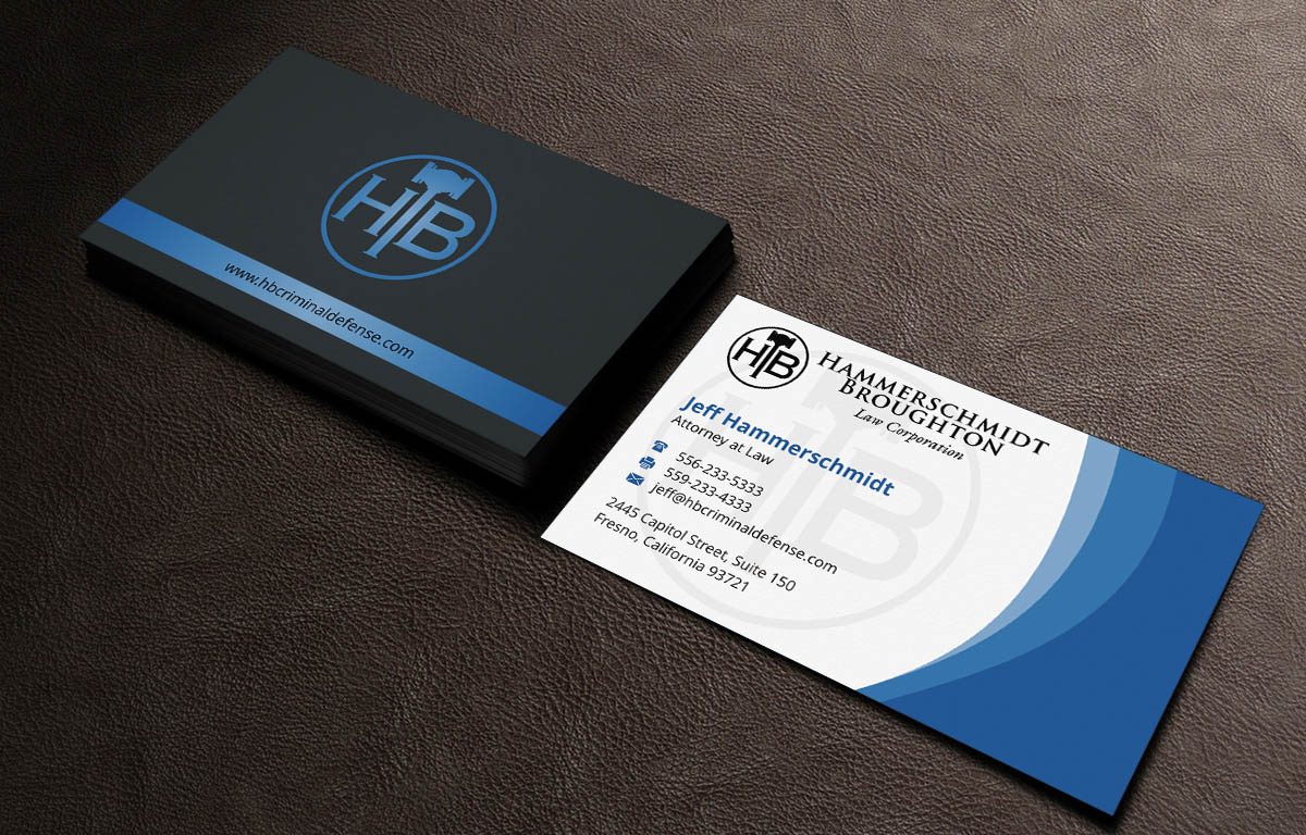 Business Card Design by INDIAN_Ashok for Hammerschmidt Law Corporation | Design #5621586
