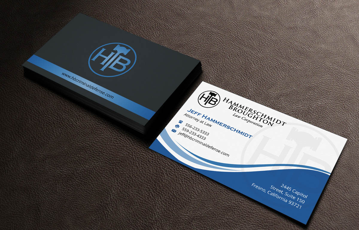 Business Card Design by INDIAN_Ashok for Hammerschmidt Law Corporation | Design #5621589