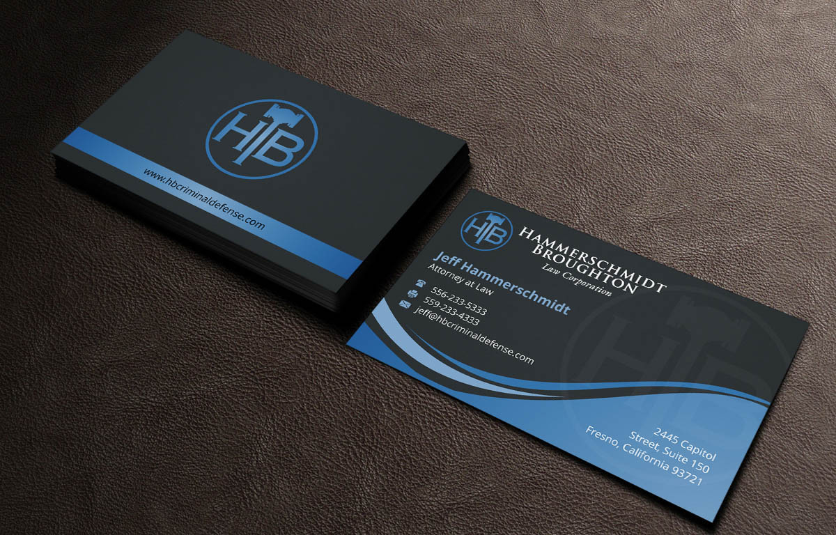 Business Card Design by INDIAN_Ashok for Hammerschmidt Law Corporation | Design #5621590