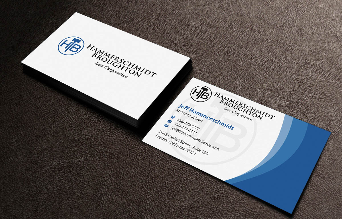 Business Card Design by INDIAN_Ashok for Hammerschmidt Law Corporation | Design #5621594