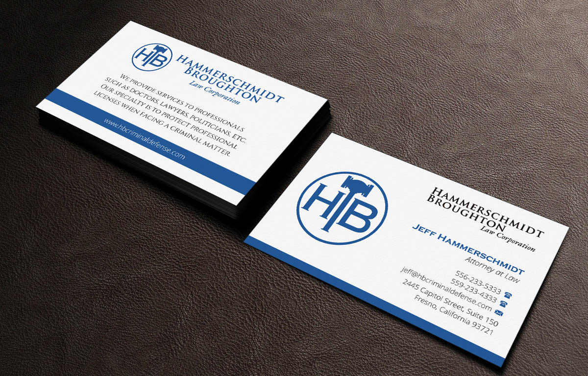 Business Card Design by INDIAN_Ashok for Hammerschmidt Law Corporation | Design #5621595