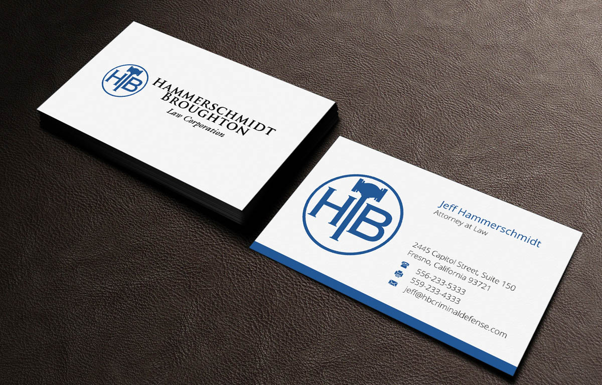 Business Card Design by INDIAN_Ashok for Hammerschmidt Law Corporation | Design #5621596