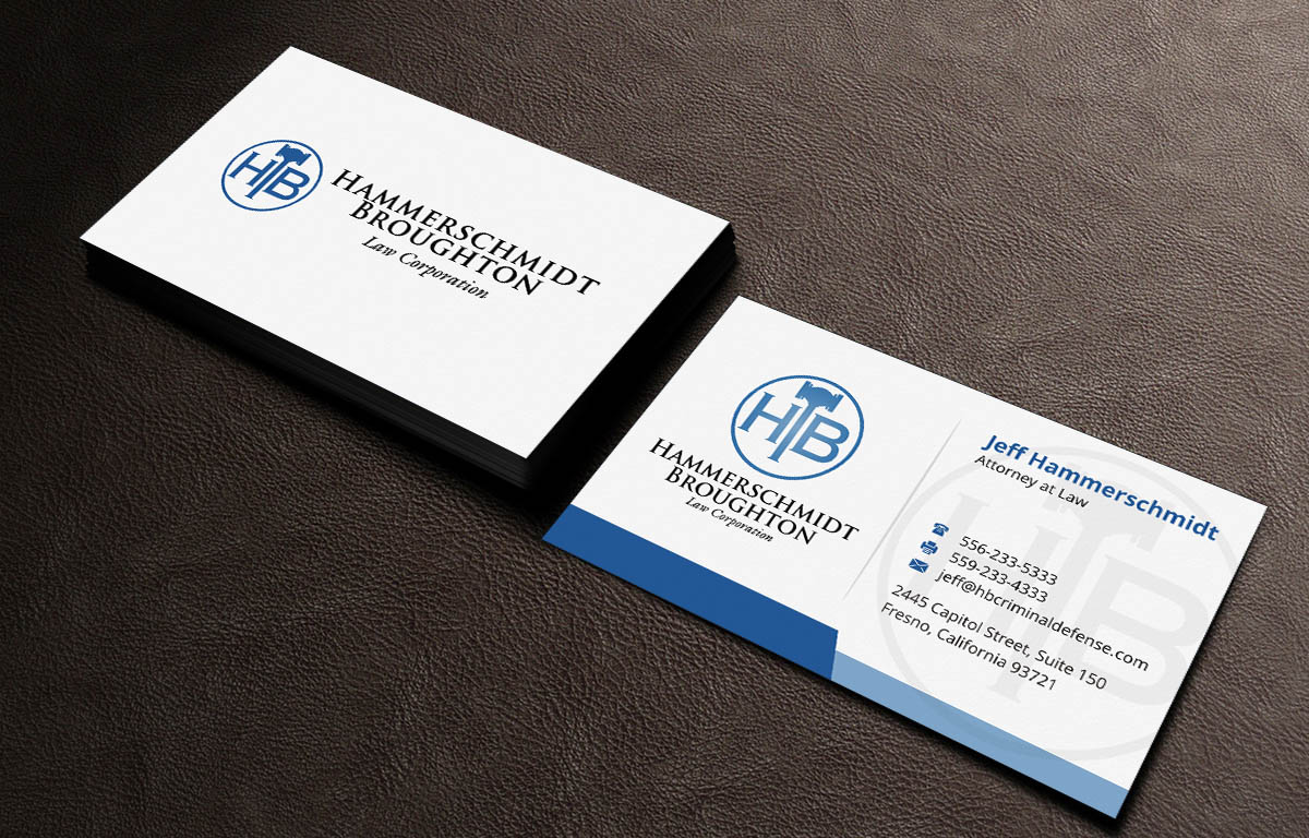 Business Card Design by INDIAN_Ashok for Hammerschmidt Law Corporation | Design #5621598