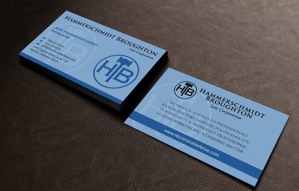 Business Card Design by INDIAN_Ashok for Hammerschmidt Law Corporation | Design #5621599