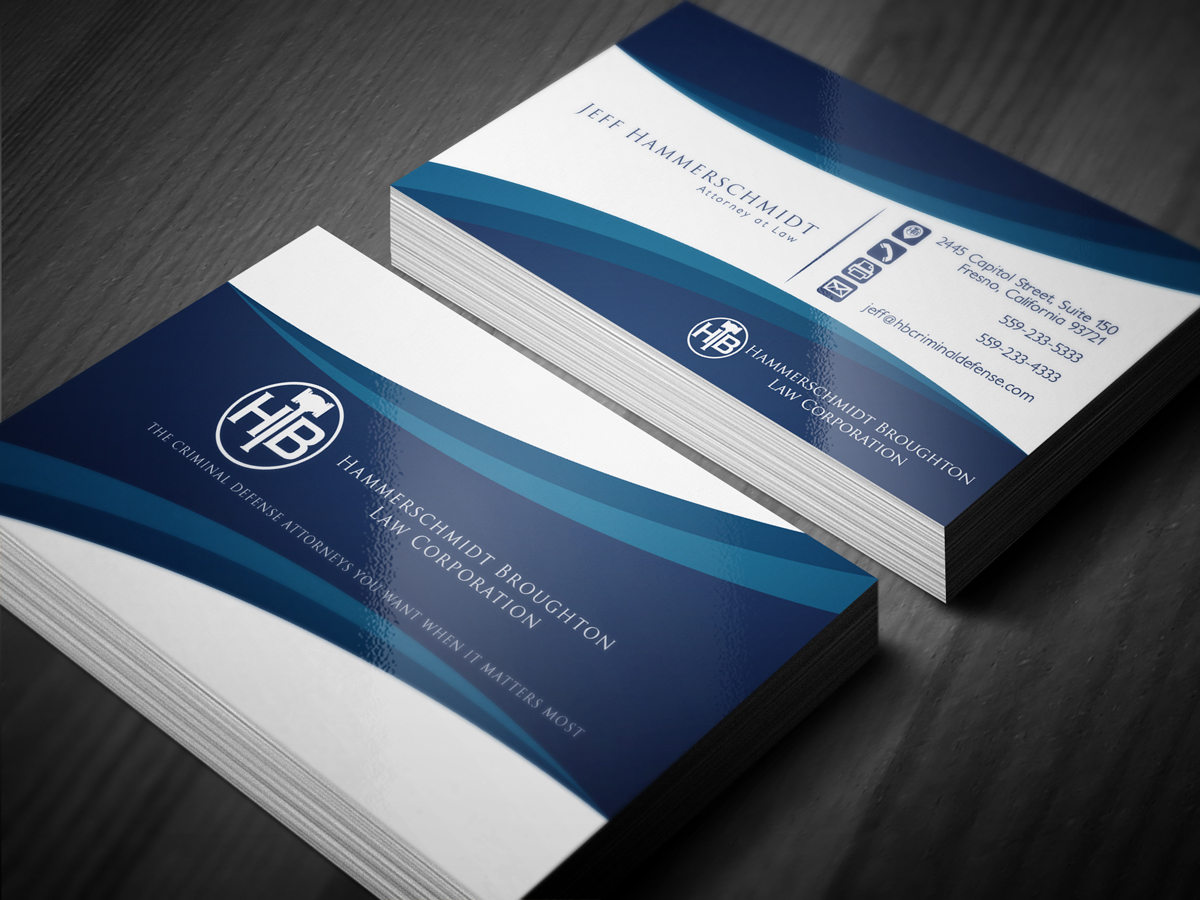 Visitenkarten-Design von zule für Hammerschmidt Law Corporation | Design: #5667026
