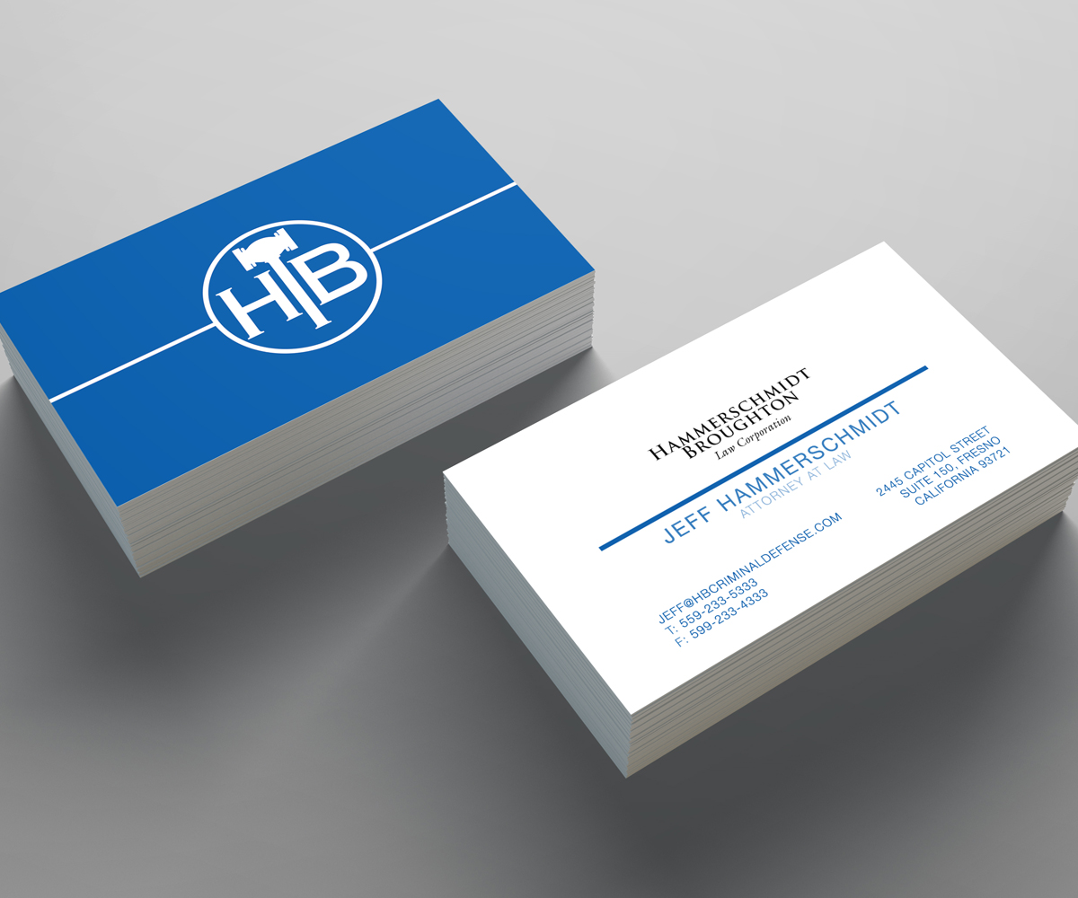 Business Card Design by CZP for Hammerschmidt Law Corporation | Design #5605803