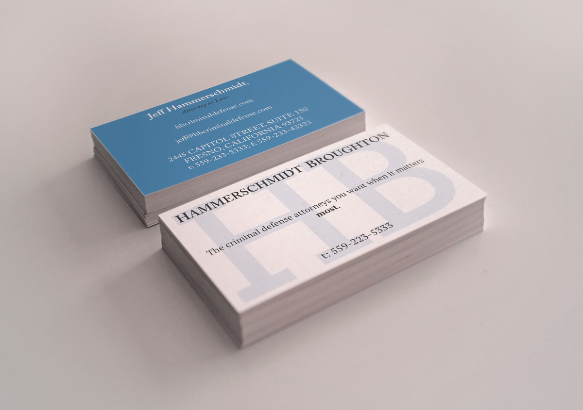 Business Card Design by Mikhail Shishov for Hammerschmidt Law Corporation | Design #5613910