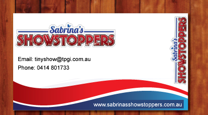 Business Card Design by pariwish for Sabrina's Showstoppers | Design #1552577