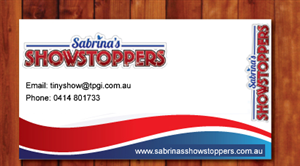 Business Card Design by pariwish for Sabrina's Showstoppers | Design #1552577