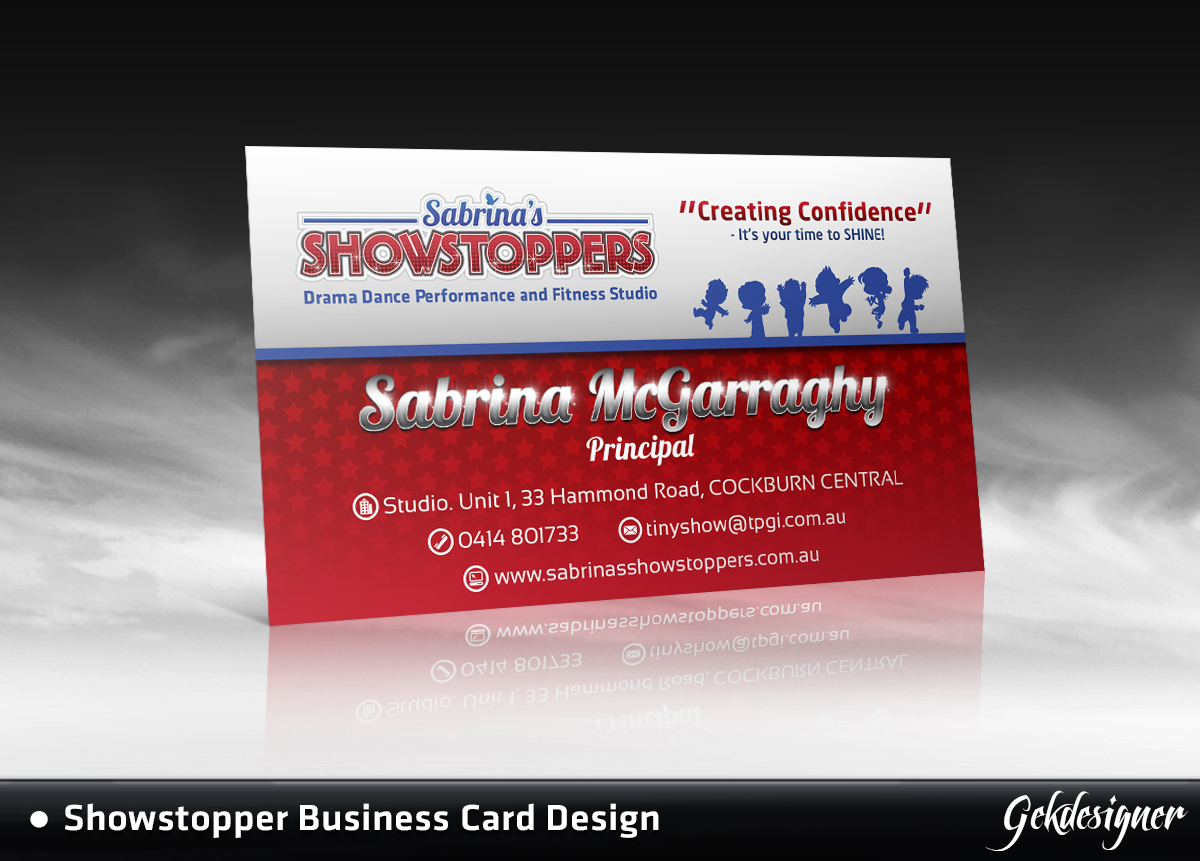 Diseño de Tarjeta de Presentación por gekgrfx para Sabrina's Showstoppers | Diseño #1539000