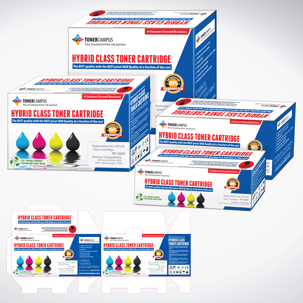 Packaging Design by tuan1968 for Toner Campus, Inc. | Design #5656359