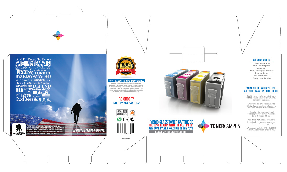 Verpackungs-Design von JCR für Toner Campus, Inc. | Design #5647309