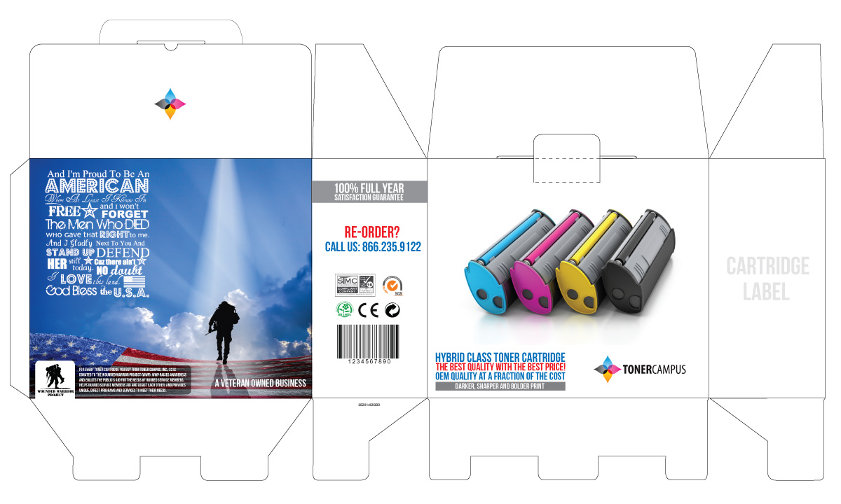 Verpackungs-Design von JCR für Toner Campus, Inc. | Design #5740410