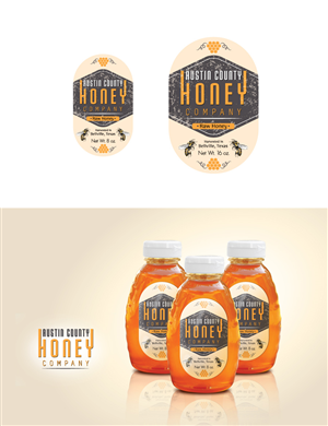 Label Design by Graphix8 for Austin County Honey Company | Design: #5622725