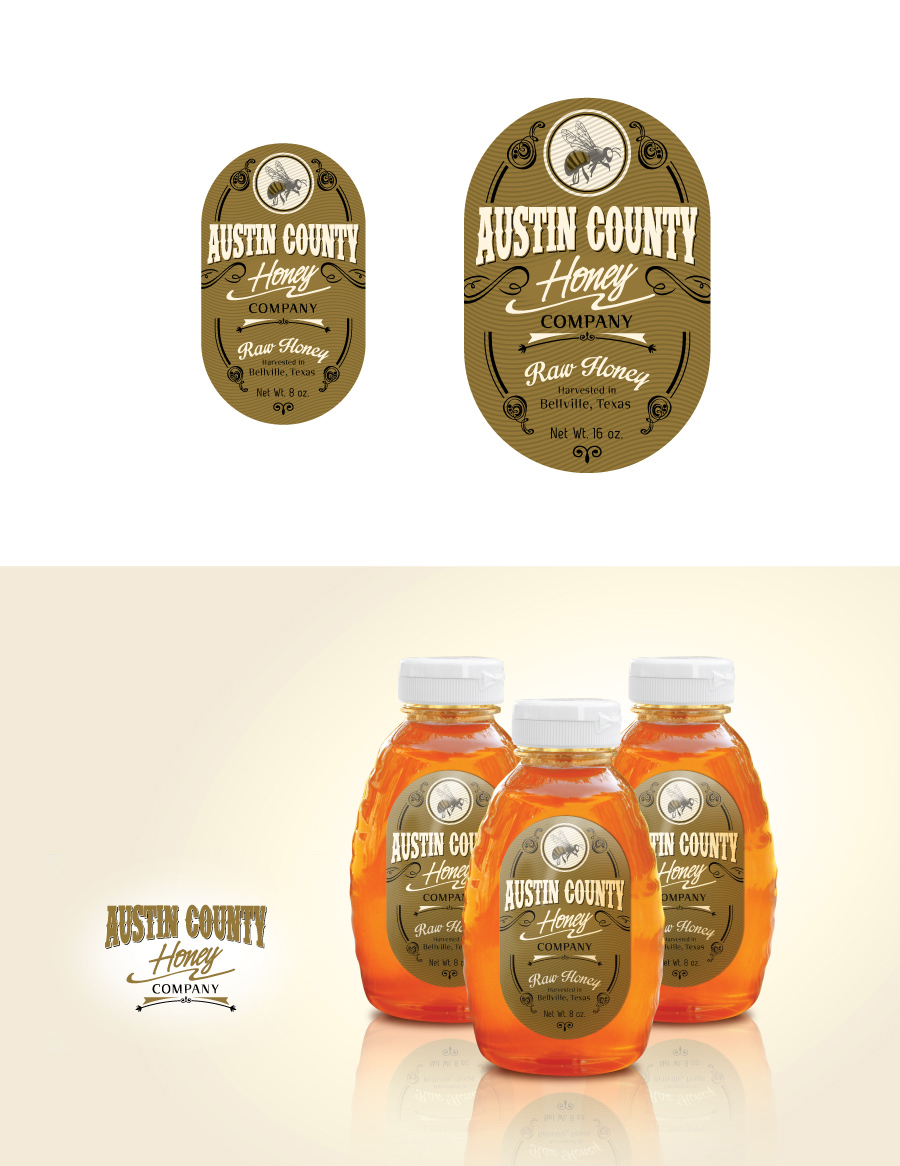 Label Design by Graphix8 for Austin County Honey Company | Design #5653885