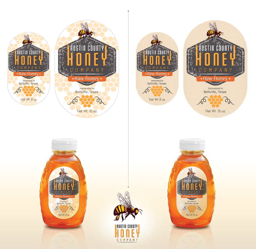 Label Design by Graphix8 for Austin County Honey Company | Design #5712687