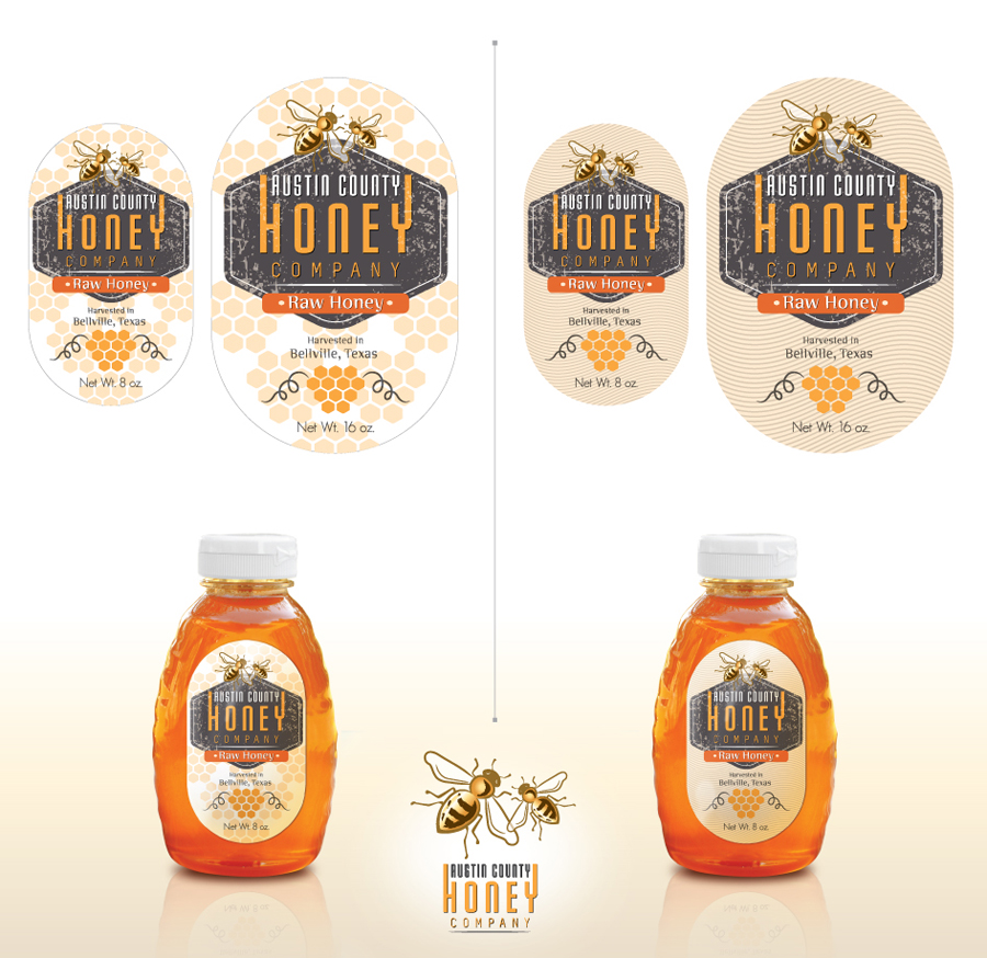 Label Design by Graphix8 for Austin County Honey Company | Design #5712712