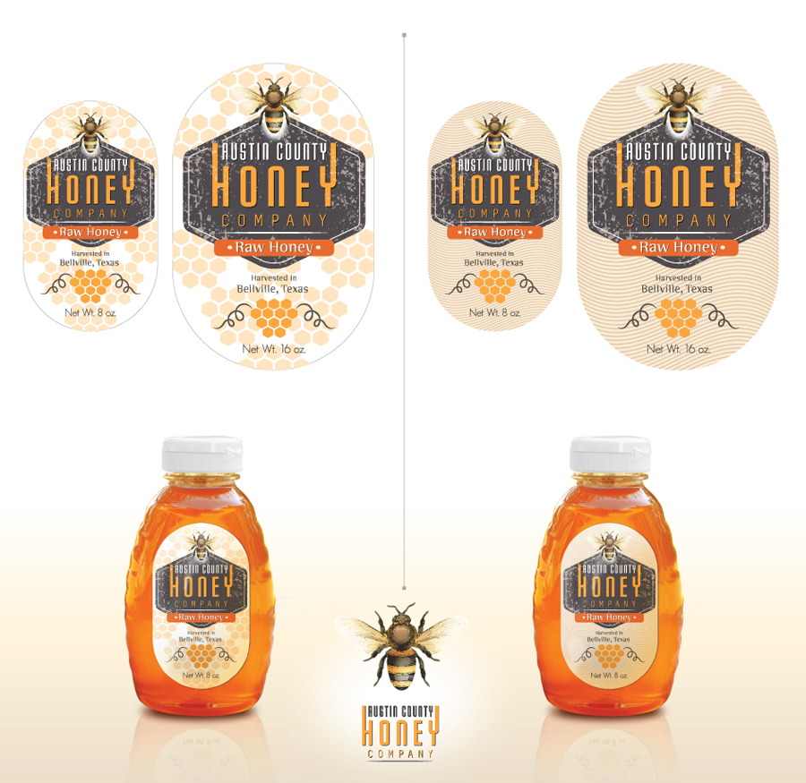Label Design by Graphix8 for Austin County Honey Company | Design #5713340