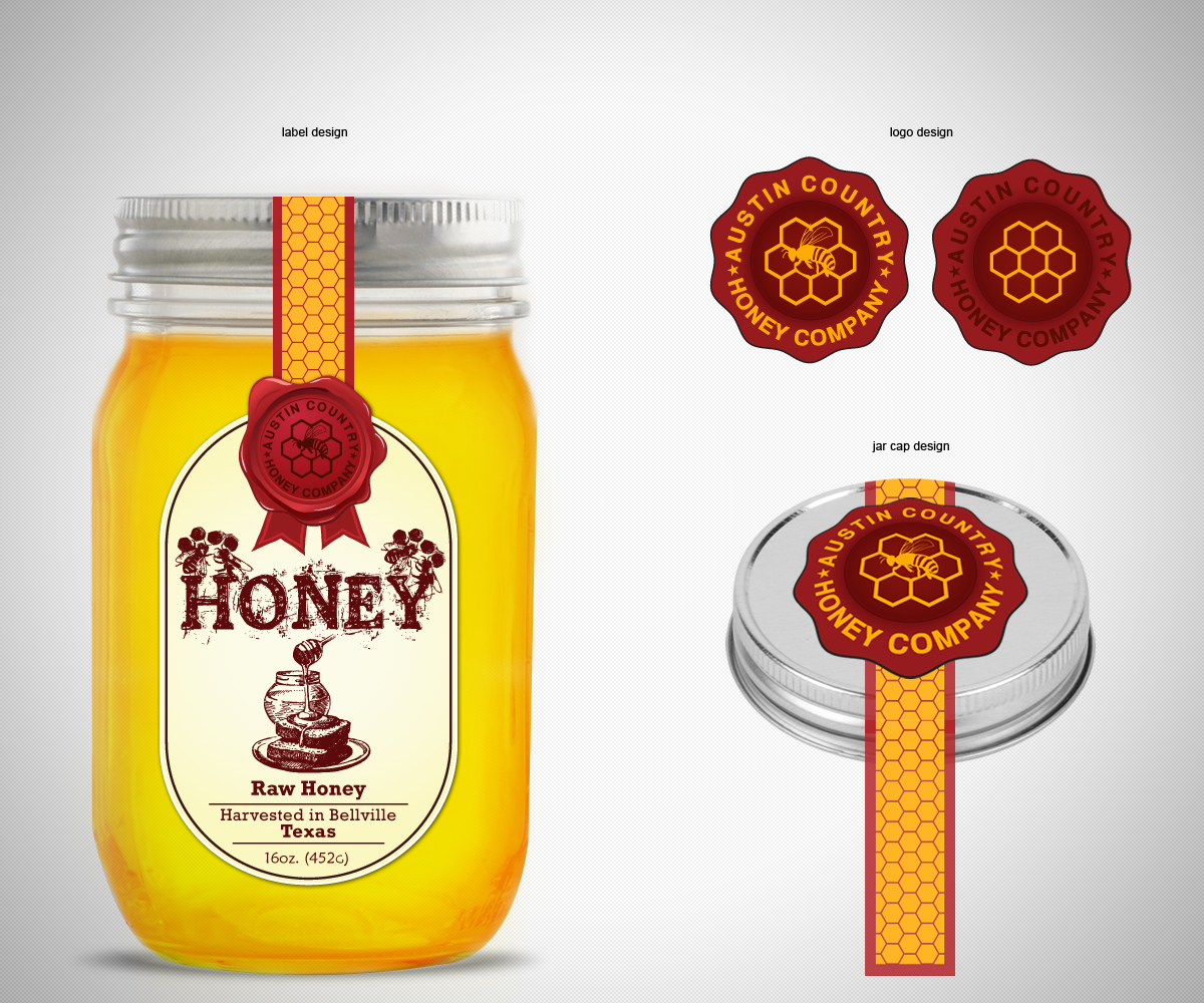 Label Design by neboica for Austin County Honey Company | Design #5636557
