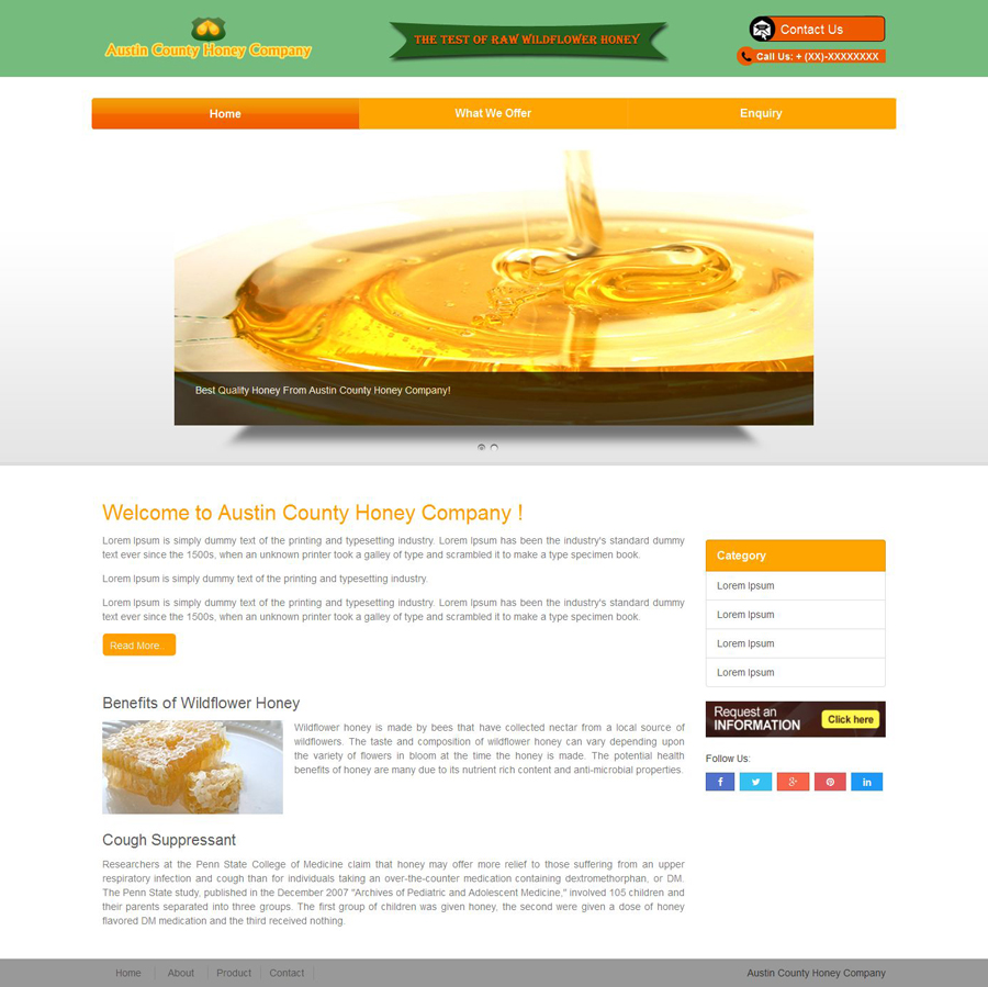 Label Design by Data Softech for Austin County Honey Company | Design #5642309