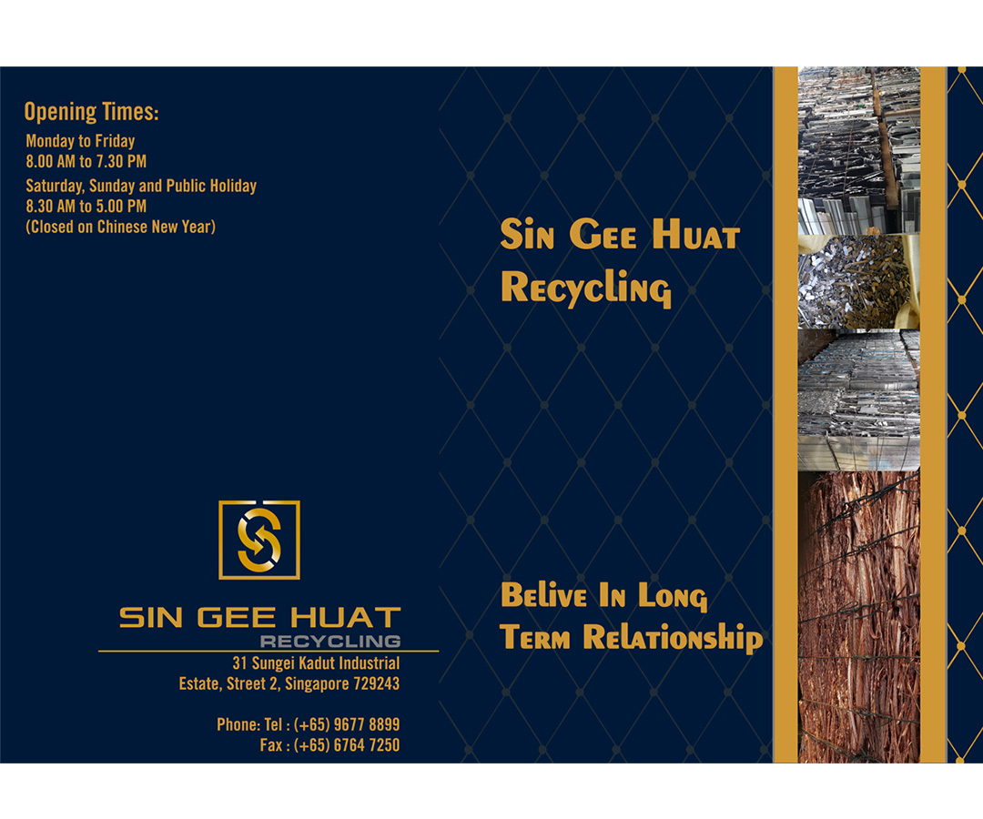 Brochure Design by Vasant Tejani for Sin Gee Huat Recycling | Design #5630558