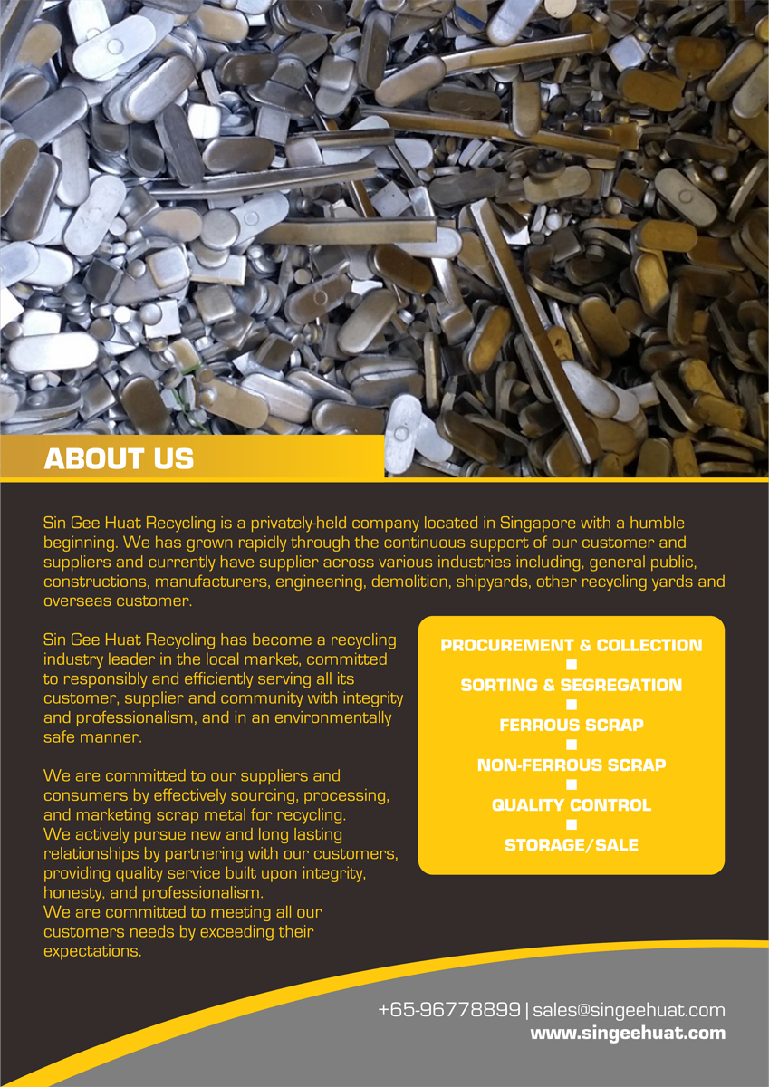 Broschüren-Design von barinix für Sin Gee Huat Recycling | Design #5606112