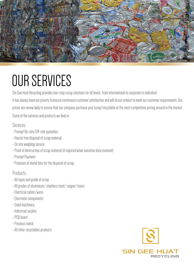 Design de Brochure par JCR pour Sin Gee Huat Recycling | Design #5628294
