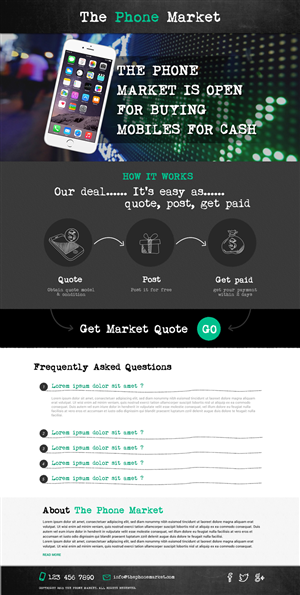New online business - used mobile phones - needs unique eye catching web design that sets it apart | Web Design by Sbss