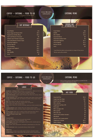 Menu Design by roopaljain for this project | Design: #5607870