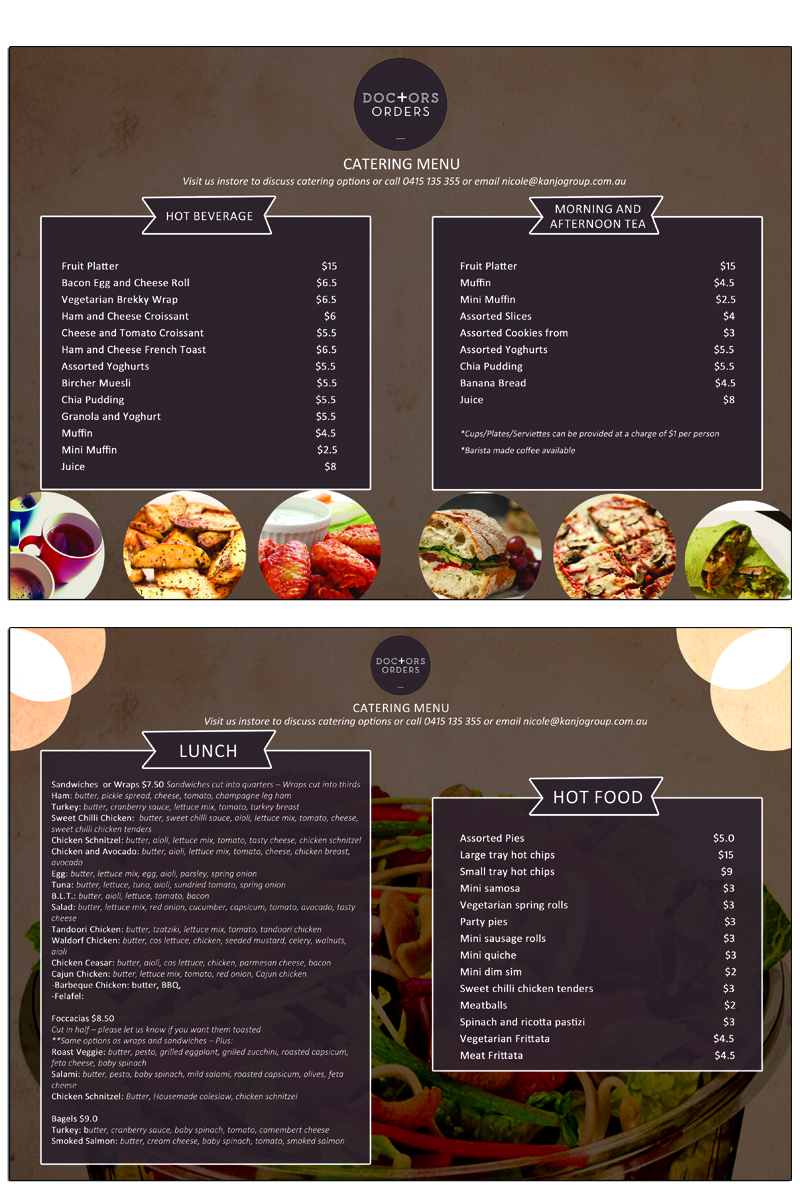 Menü-Design von roopaljain für dieses Projekt | Design #5607971