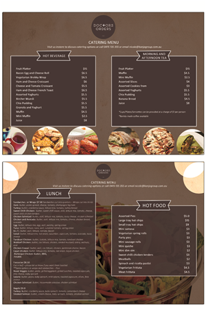 Menu Design by roopaljain for this project | Design: #5607971