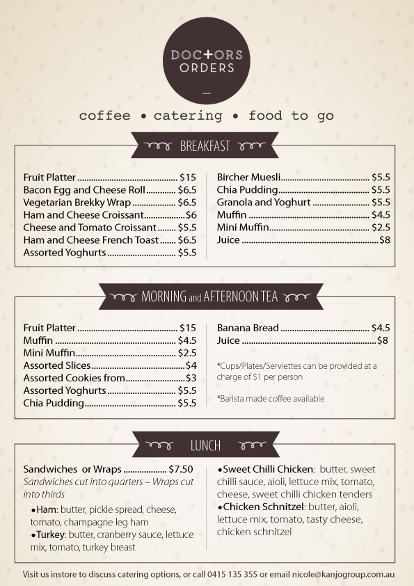 Menu Design by Alex Ciobanu for this project | Design #5600866