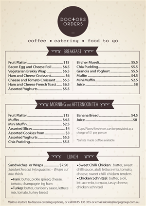 Menu Design by Alex Ciobanu for this project | Design #5600866