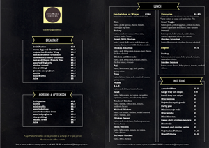 Menu Design by JK for this project | Design: #5597052