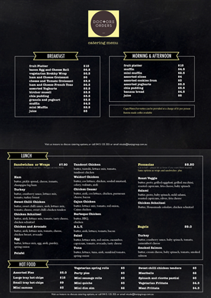 Menu Design by JK