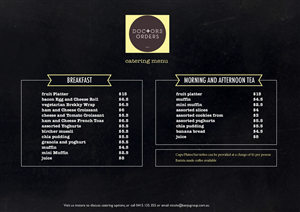 Menu Design by JK for this project | Design: #5605977