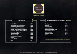Menu Design by JK for this project | Design: #5606545