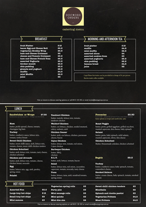 Menu Design by JK for this project | Design: #5610940