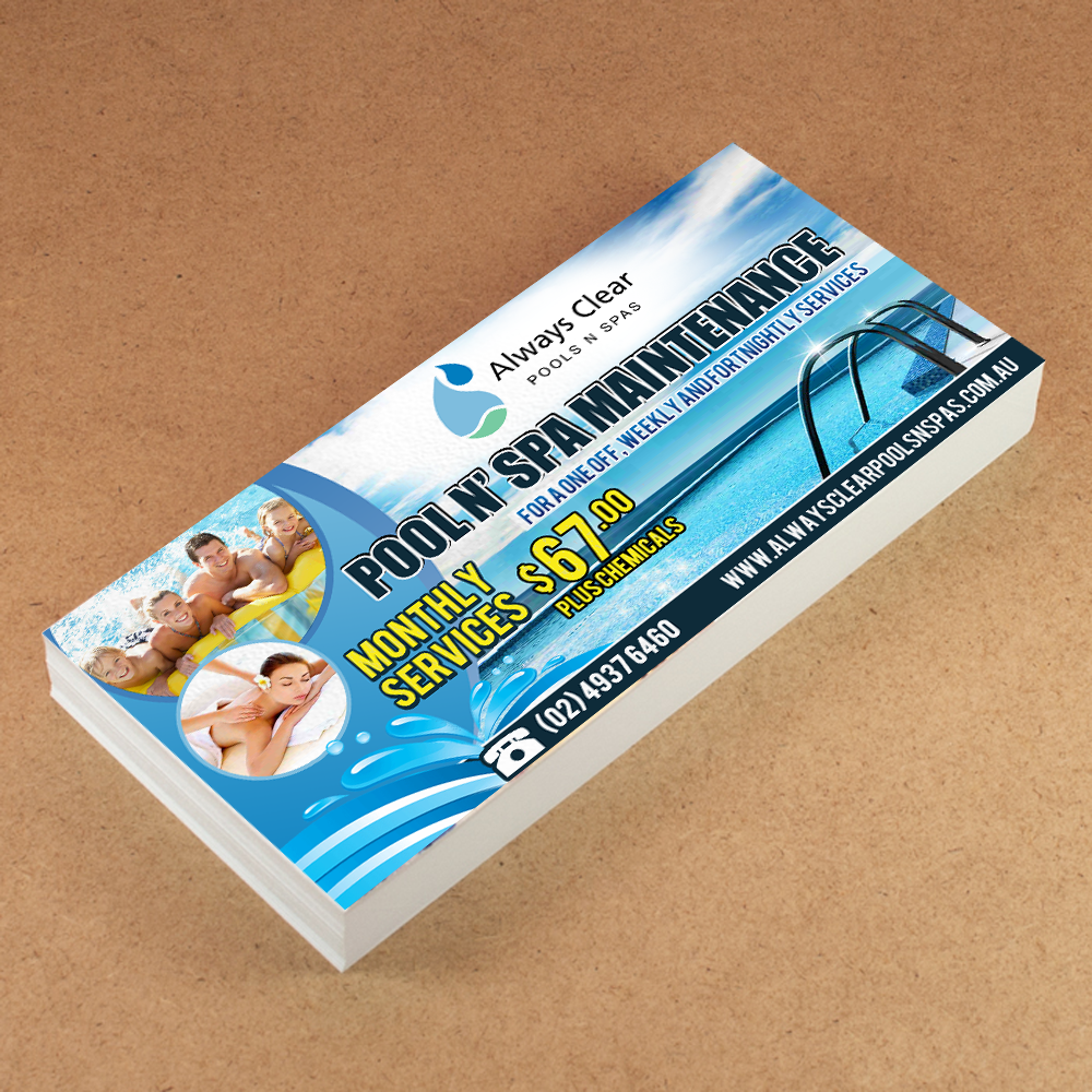 Flyer Design by MDesigns ™ for always clear pools n spas | Design #5629299
