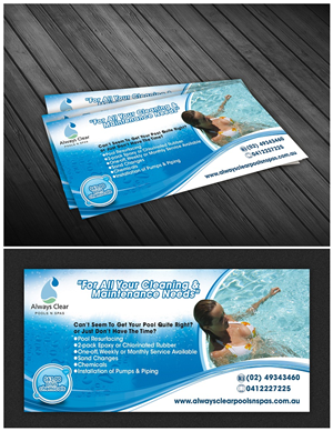 Flyer Design by yganess for always clear pools n spas | Design: #5596131