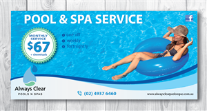 Pool Services Flyer promote regular pool services | Diseño de Flyer por alex989