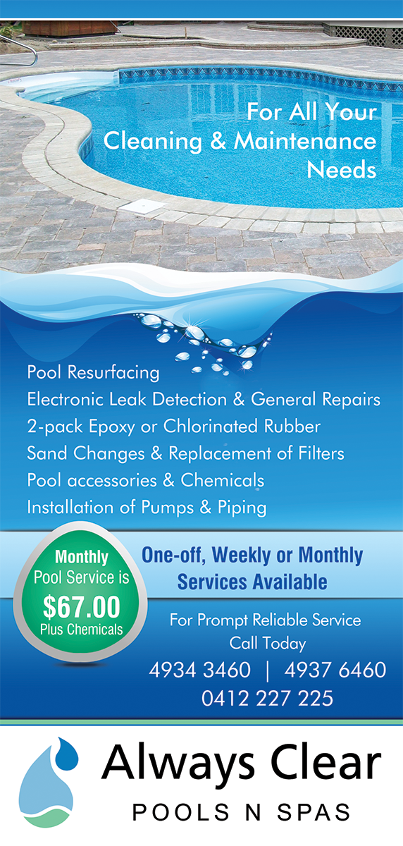 Flyer Design by Akshar Shailesh for always clear pools n spas | Design #5594188