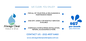 Flyer Design by Nicholson Design for always clear pools n spas | Design: #5629641