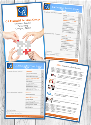 CA Financial Advice - Employer Benefit Brochure | Broschüren-Design von Victor_pro