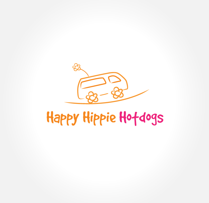 Logo Design by Hiccups Design for Happy Hippie Hotdogs / Happy Jacks Food Co.  | Design #294083