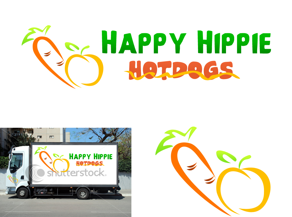 Diseño de Logo por JohnM. para Happy Hippie Hotdogs / Happy Jacks Food Co.  | Diseño #289942