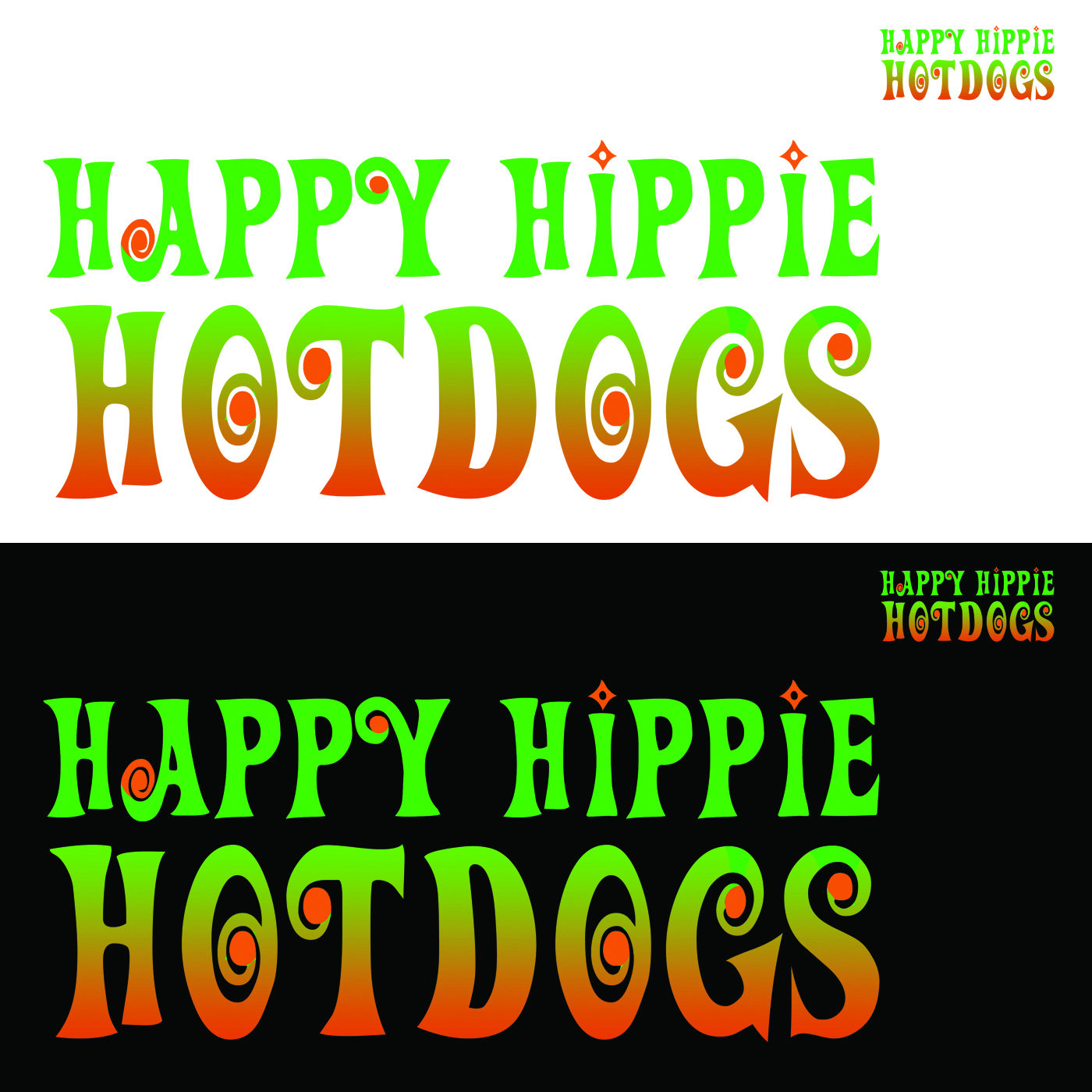Logo Design by aDesigner for Happy Hippie Hotdogs / Happy Jacks Food Co.  | Design #304858